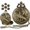 MLZTINGR Mini Set di Dadi D.N-D | 7 Pezzi Piccoli Poliedrici in Metallo D&Ds Dadi Set | Cassa Liscia per Orologio da Tasca Accessori per Giochi da Tavolo