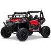 RIRICAR Macchina elettrica per bambini Giocattolo UTV 24V, Rossa, auto elettrica bambini con telecomando 2.4 GHz, 2x200 W, Batteria al Litio, Luci LED, Ruote in EVA Morbida con Sospensioni, Lettore MP3/USB/SD