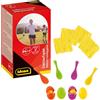 Idena 40074, Gioco di Abilità Corsa Delle Uova, con 4 Uova e 4 Cucchiai, Ottimo per Interni ed Esterni, Feste e Festival Sportivi