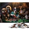 AITEXI Cani che giocano a poker Puzzle regalo per giochi 1000 pezzi per adulti Puzzle in legno per bambini dai 12 anni in su, regalo per tutta la famiglia 1000 pezzi （50x75 cm）
