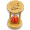 Generico Clessidra con Base Legno 5x5x9 cm Tema Laurea BOMBONIERA con Incisione tematica per Festa Laurea Idea Regalo (Laurea, 6)