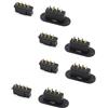 SPARKHOBBY MPX - Connettore a 8 pin maschio e femmina, connettore servo segnale a 8 core, adattatore di connessione a bassa corrente per parti di aeroplani RC auto (4 Parigi nero)
