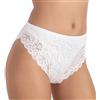 JADEA 6 Pezzi Slip Donna con Pizzo Art. 791 (6 Pezzi Bianco, 3)
