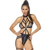 LEG AVENUE TEDDIES Ropa Interior Erótica De Cuero Y Látex para Mujer Sexo Y Sensualidad Adulto Unisex Body Modellante, Multicolor, S/M Donna