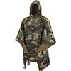 Helikon-Tex Swagman Roll, Poncho militare Bushcraft, multiuso e poncho di emergenza, attrezzatura militare e di sopravvivenza, coperta e giacca Woobie, bosco degli Stati Uniti