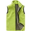 DAIHAN Uomo/Donna Inverno caldo Softshell Foderato in pile Gilet Comoda giacca senza maniche con tasche da Trekking Montagna donne Fruit verde S