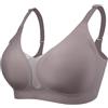 Lervanla, Reggiseni per mastectomia con tasche, protesi mammaria post-operatoria, reggiseni senza fili, reggiseni quotidiani, Grigio, M