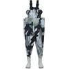 Generic Waders impermeabili per bambini con stivali - Pantaloni da pesca con bretelle regolabili per attività all'aperto e schizzi, waders in gomma con stivali integrati antiscivolo per bambini maschi e