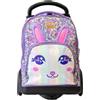 Shout Kittycorn | Zaino Trolley Sganciabile da Scuola Elementare e Media per Bambini con Ruote in Gomma Zainetto da Bambino o Bambina - Trolley D-Touch