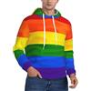 DFEPFKGOKL Felpa con cappuccio da uomo con bandiera arcobaleno, felpa con cappuccio con grandi tasche, a maniche lunghe, grafica 3D, casual, vestibilità larga, felpe con cappuccio per uomo, 3D, S