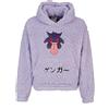 Pokémon Gengar - Teddy Donna Felpa con Cappuccio Lilla L 100% Poliestere Regular