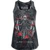 Sleep Token Ascensionism Donna Top Nero/Grigio S 100% Cotone Regular