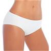 Cotonella Slip invisibile in lycra donna vita bassa art. 8158 (3pz) - 4, Bianco
