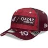 New Era Alpine F1 Racing x Qatar Pierre Gasly Cappellino Snapback 9Fifty Rosso Scuro Bicolore Visiera Curva, Rosso scuro, S-M