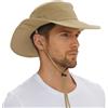 TNFFNA UPF 50+ Cappello Esploratore da Safari a Tesa Larga in Rete, Protezione Solare per Esterni, Protezione Solare Militare per Viaggi e Pesca, Stivaletti da Pioggia Zebrati - Bambini, Medium-Large