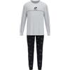 Lotto Pigiama Donna Lungo in Caldo Cotone LP6113 (IT, Testo, XL, Regular, Regular, Standard, Grigio)