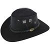 Jacaru Australia Jacaru Cappello traveller nero - Suede Breezer Explorer, Nero , XX-Large