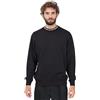 VERSACE JEANS COUTURE Felpa Girocollo Nera da Uomo con Stampa Logo Lettering M