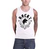 Rocky - Maglia del corpo Top Italian Stallion Philly 76 Movie, logo nuovo ufficiale bianco M