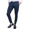 Cristiano Battistini Pantaloni Uomo Slim Fit Casual Eleganti in Cotone (58, Blu)