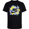 NIKE Futura Sport Splash Tee, T-Shirt a Manica Corta da Bambino (86K522-023) (IT, età, 6 Anni, 7 Anni, Regular, Nero)