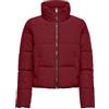 ONLY Short Puffer Jacket Otw Onldolly-Giacca a Maniche Corte, Cabernet, S Donna