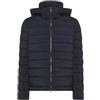 PEUTEREY Piumino Uomo Invernale, Giacca Imbottita Trapuntata in Nylon, Colore Blu Navy con Zip, Cappuccio Alto BOGGS 04 COL. 215 BLU GRAFITE TG. L