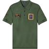 Aeronautica Militare Polo Manica Corta con Patches Frecce Tricolori 241PO1762P192 Verde