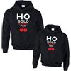D&Vlab Felpa di Coppia per Fidanzato Fidanzata con Cappuccio e Girocollo ''Ho Occhi Solo per Lui/LEI'' Maglie Natale San Valentino Regali per Lui e per Lei, Bianche Nere