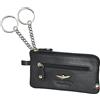 dielle manifatture srl Aeronautica Militare Portachiavi bustina con anello Nero
