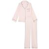 Victoria's Secret Set di pigiama lungo in raso, abbigliamento da notte per donna (XS-XXL), 134045 Iconicstrpe C693 Pretty, S