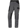 DELTAPLUS Pantalone da Lavoro Multitasche 65% Poliestere 35% Cotone 245gr Mach 2 M2PA3 - XL, Grigio-Arancio