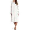 Linclalor Camicia da Notte Donna Manica Lunga Serafino 92637, Anemone, 52
