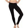 dressforfun TecTake dressforfun Leggings con Staffe da Donna - disponibile in diversi colori e misure - (L | Nero | No. 301312)