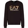 EA7 Emporio Armani Felpa Uomo Girocollo Logo Series in Cotone Stretch con Maxi Logo 7M001191AF17787 8033995834321 - XXL Nero XXL