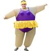 Genérico Costume Gonfiabile Da Ballerina per Adulti Abiti Divertenti Paffuto Costume Gonfiabile Di Sumo Giapponese per Carnevale Di Balletto Divertente Fatsuit Ballerino