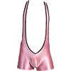 JPXJGT Uomo Wrestling Bodysuit Biancheria Intima Canotta Body Tute Bretelle(Color:Pink,Size:One Size)
