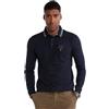 Aeronautica Militare Polo Manica Lunga Uomo PO1717 Blu Scuro in piqué Frecce Tricolori Taglia XXXL