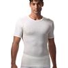 RAGNO 100 Merino Maglia Uomo Manica Corta Girocollo 100% Pura Lana Merino Rinforzata Colore Lana (Mis.L-5^)