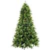 XONE Albero di Natale Byron - Folto, Verde con pigne in PE+PVC, 210cm