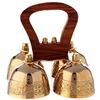 Holyart Campanello liturgico 4 Suoni Manico Legno Ottone
