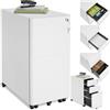 tectake® Armadietto Per Archivio Pratiche con Rotelle, Mobile Porta Documenti 2 Cassetti, 1 Porta Fascicoli, Mobile Salvaspazio, Armadio con Serratura Chiave, Armadio Ufficio Multiuso - Bianco