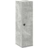 vidaXL Mobile da Bagno con Portarotolo Grigio Cemento 20,5x22x72 cm, mobiletto portaoggetti per Bagno