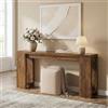 Lailang 160cm Consolle Ingresso, Tavolo Consolle, Mobile Ingresso Corridoio, Consolle Ingresso Legno, Consolle Dietro Divano, Tavolino Stretto E Alto, 160 x 30 x 85 cm, Marrone Scuro