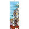 Napolamp Mattonella in Ceramica cm. 10x30 con Stampa di Uno Paesaggio della costiera amalfitana, Paesaggio Costiera 5, piastrella Ornamentale da Appendere.