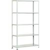 PROMETAL PANDA KIT SCAFFALE 5 RIPIANI 40x80 GRIGIO ASTE INTERNE CBULLONI PIEDINI