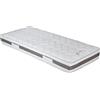 EVERGREENWEB MATERASSI & BEDS EVERGREENWEB - Materasso Molle Alto 23 cm Cuscini FIOCCO di memory in PROMO 400 molle Bonnel, Made in Italy Ortopedico Medio Rigido | BONNEL PLUS (90x200 cm)