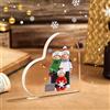 lorajewel Decorazioni Natalizie Personalizzate Targa in Acrilico con 1-8 Nomi Regali di Natale per Mamma papà Figlia Figlio Nonna Amici (B-3 Nome)