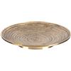 Piattino, Diametro Esterno 10 cm, Ottone, Oro, ottuso, Tondo