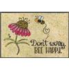 Wash+Dry tappeto Bee Happy 50x75cm, adatto per interni ed esterni, lavabile